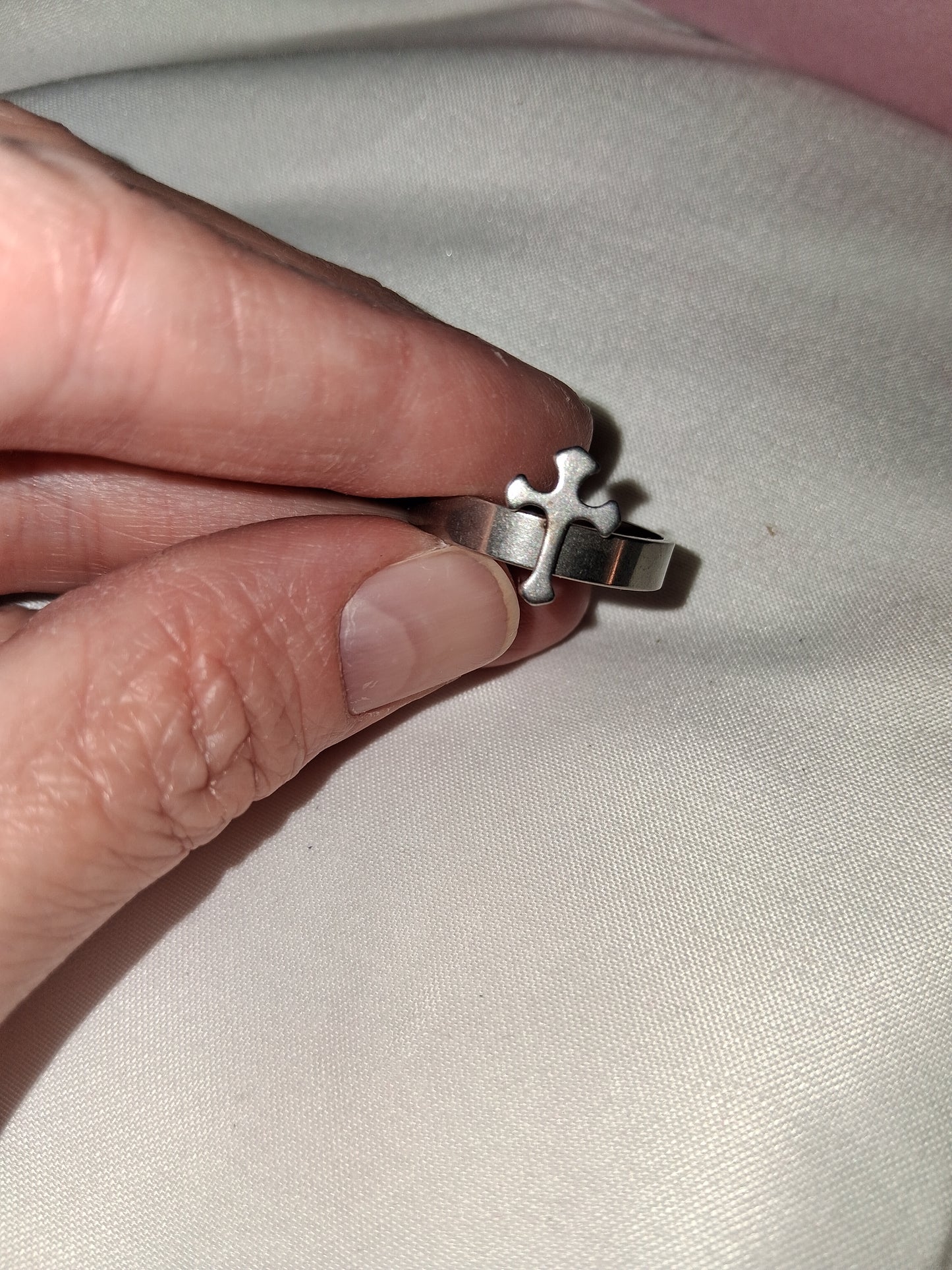 Stainless steel men's ring size 10