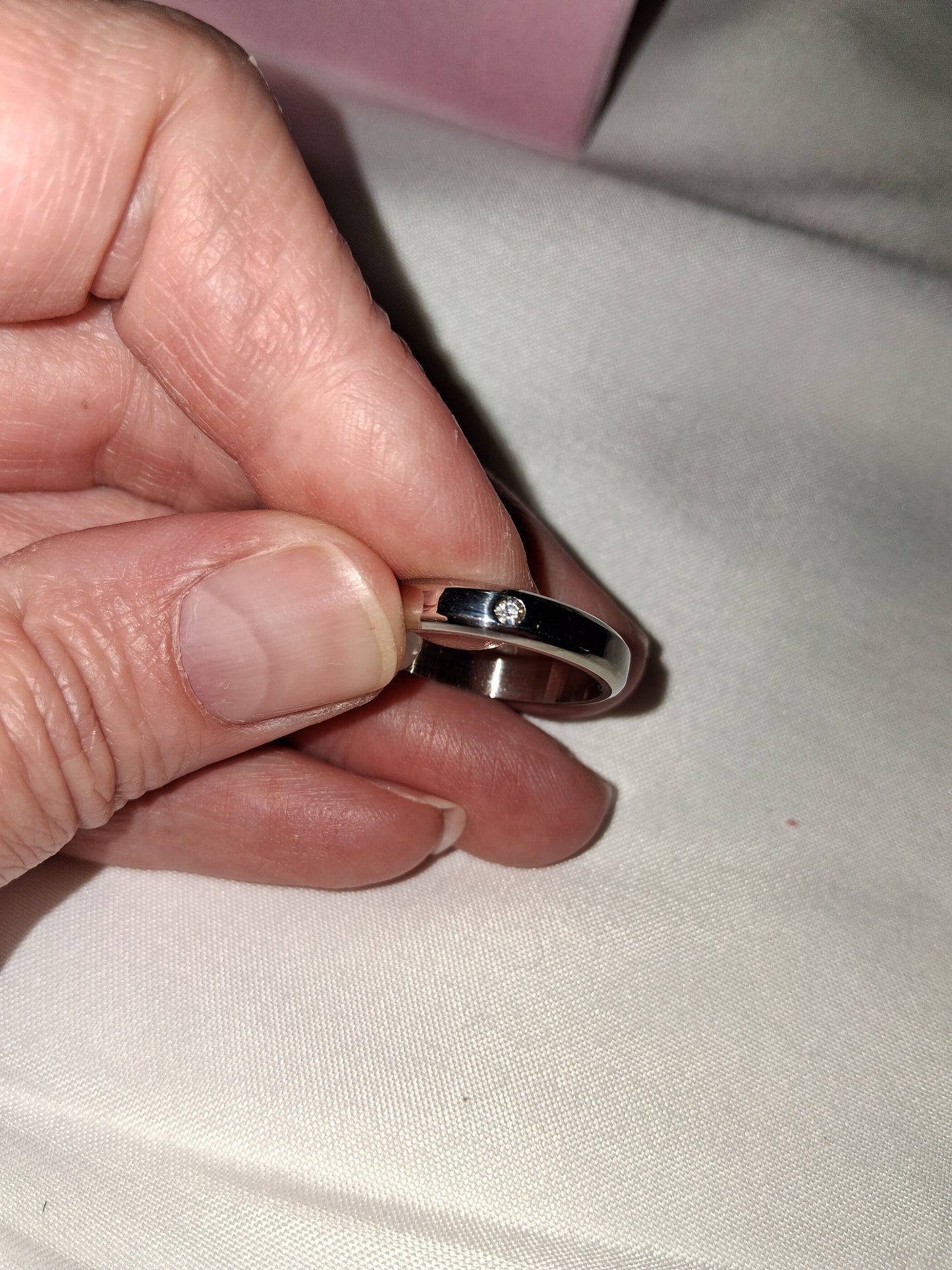 Mens stainless steel ring size 8