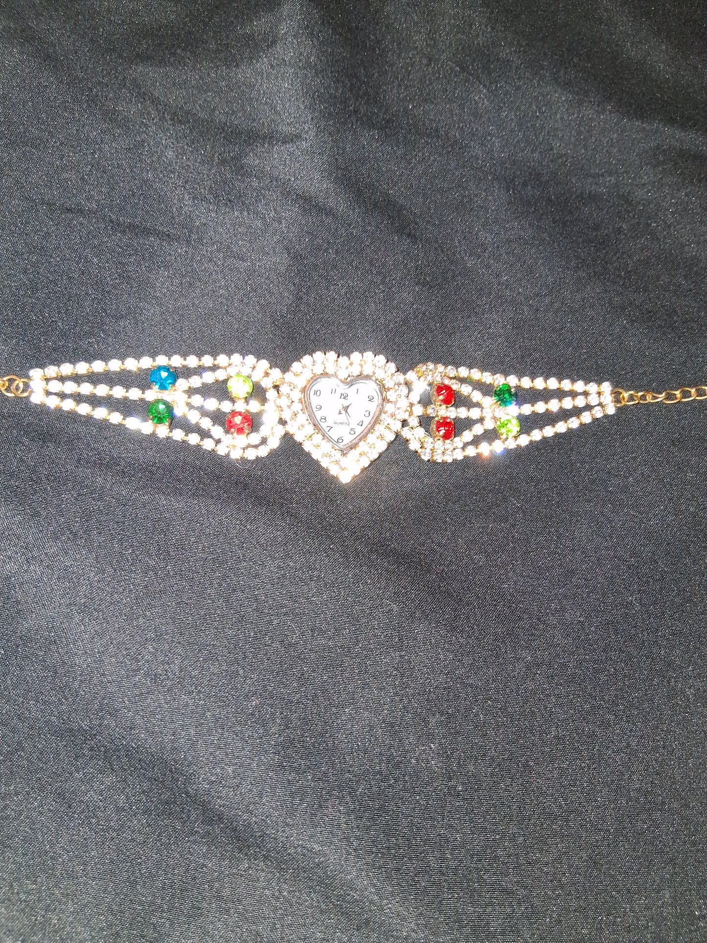 Luxury watch costume jewelry cocomoney heart shaped Quartz