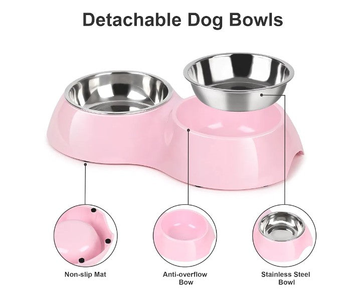 Double Dog Bowl Set 4 colors to choose from