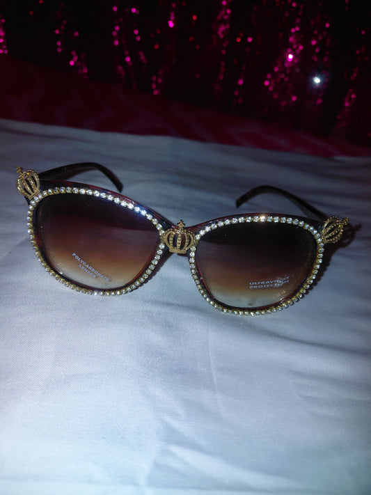 Cocomoney Glasses custom 1 of 1 pair sunglasses gemstones plastic materials uv COCOMONEY.STORE