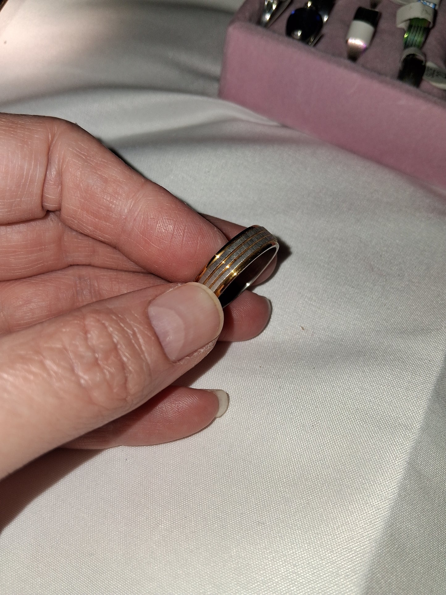 Mens stainless steel ring size 10