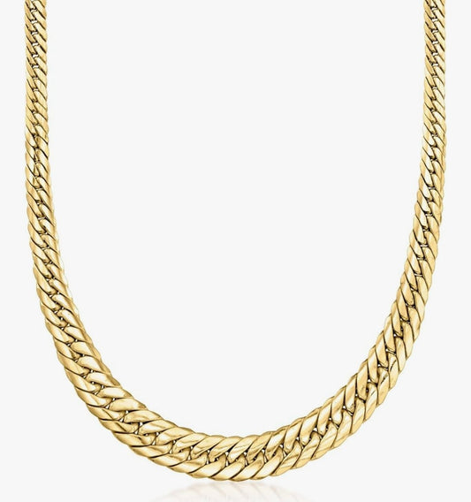 18kt Yellow Gold Cuban-Link Necklace
Italian, Graduated