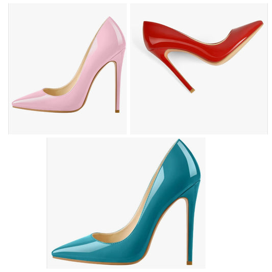 Women's Classic Pumps Pointed Toe Sexy 4.7 Inches High Heels