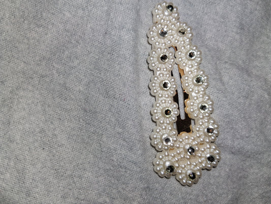 COCOMONEY HAIR CLIP 3INCH with gemstones