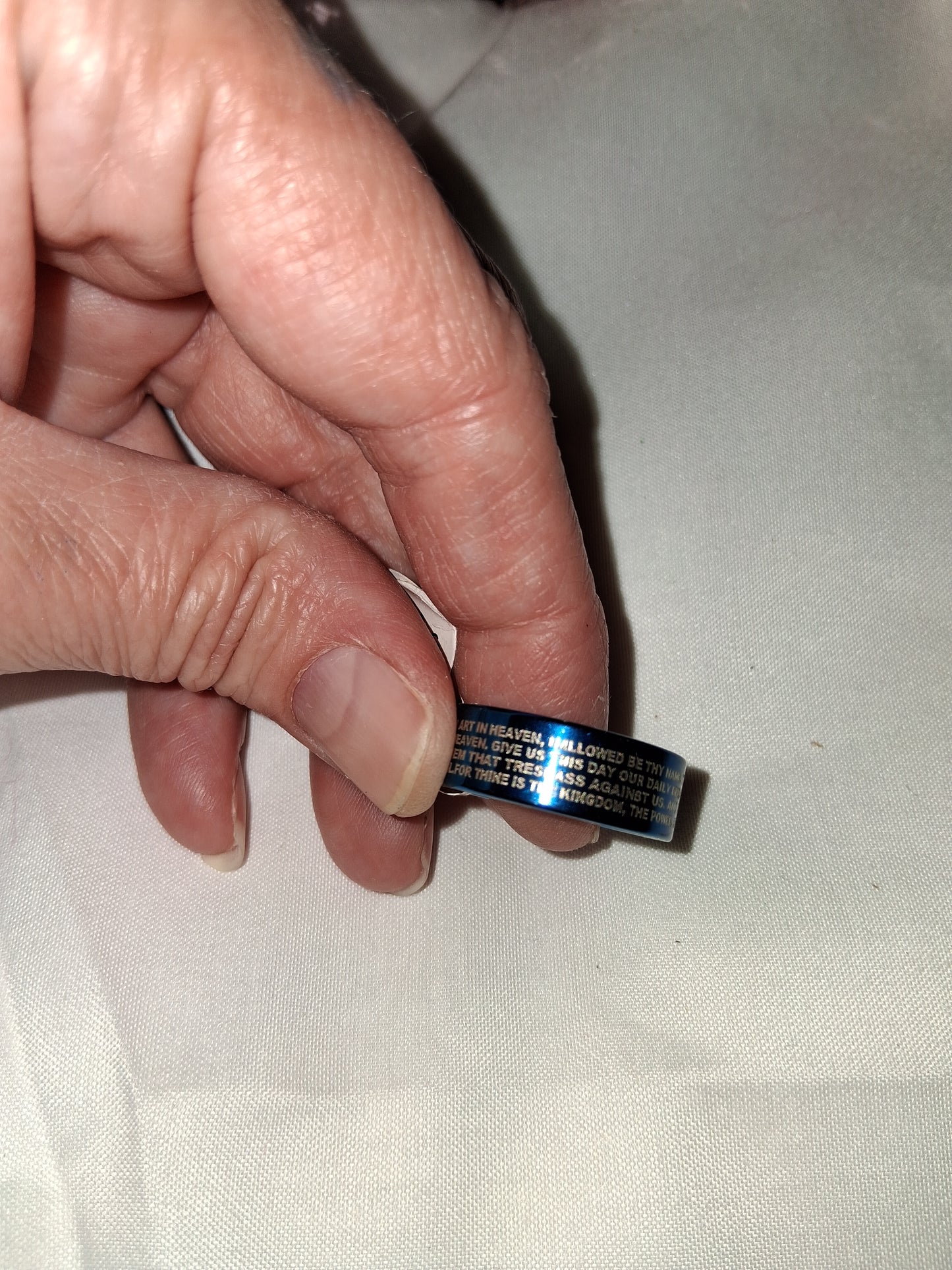 Mens stainless steel ring size 9