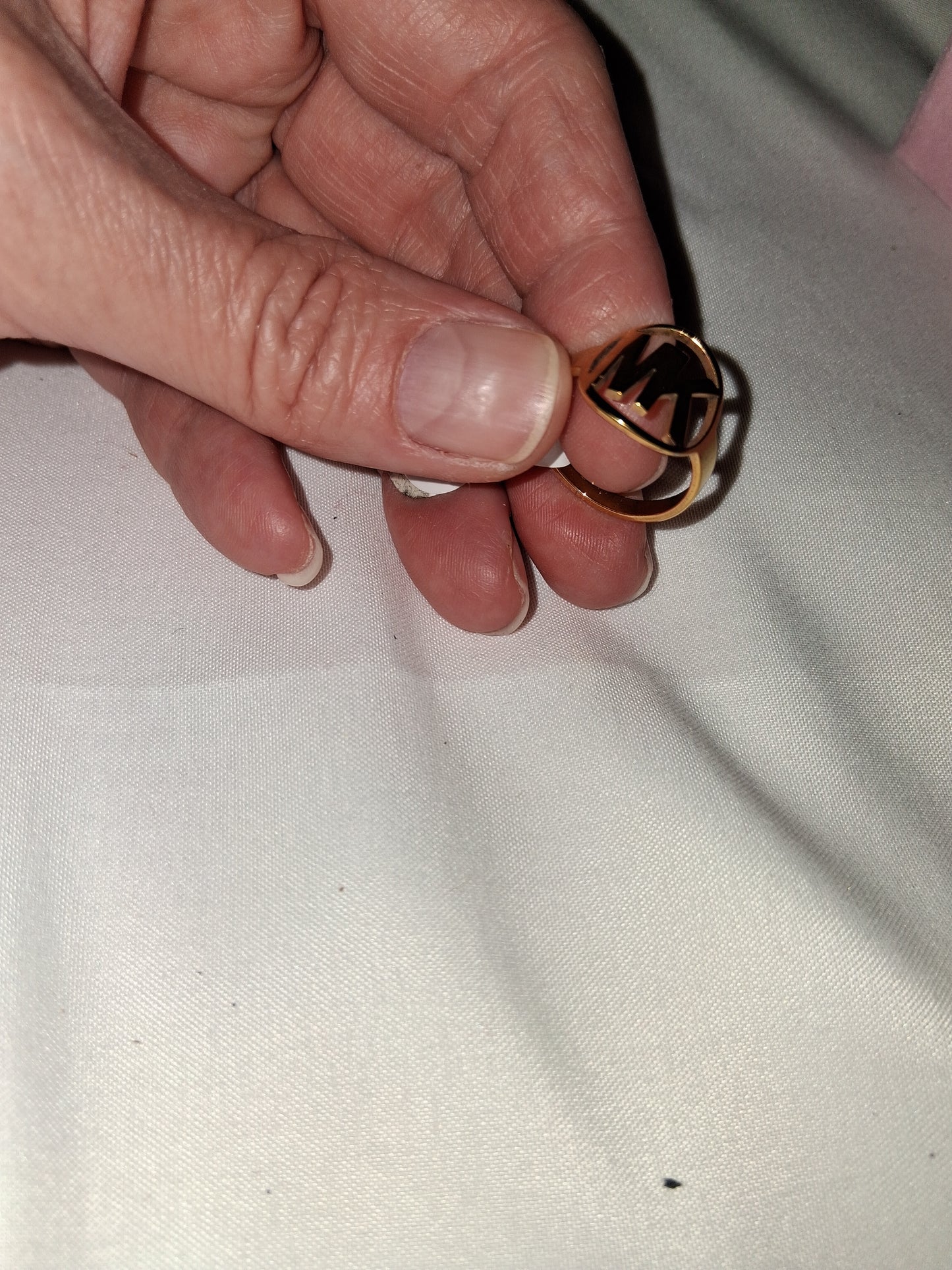 Unisex stainless steel ring size 7