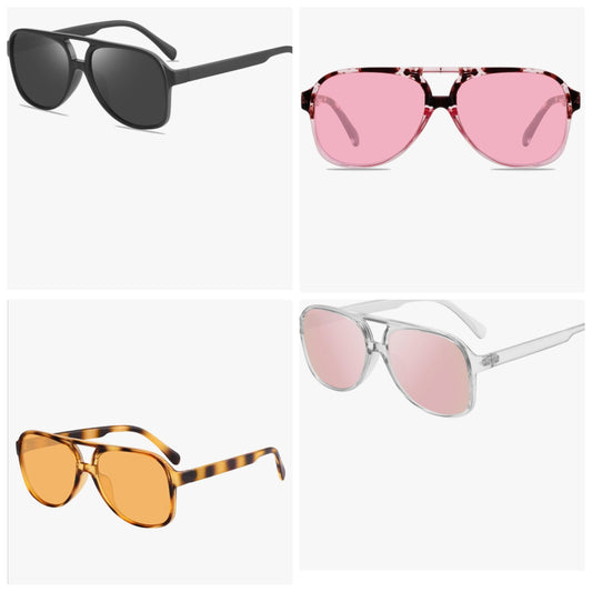 Aviator Sunglasses for Womens Mens Large Frame Classic 70s Vintage Sunglasses Aviators