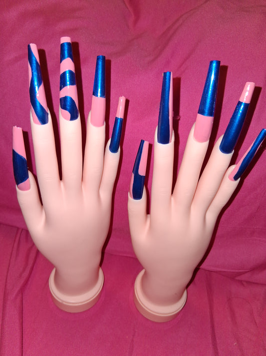 COCOMONEY NAILS CUSTOM 1 OF 1 GLUE ON PRESS ON COMES WITH FREE GIFTS #o75