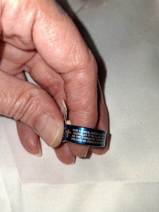 Mens stainless steel ring size 9