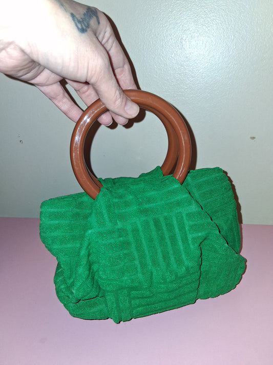 COCOMONEY MINI PURSE GREEN 8IN BY 6IN BY 4IN ONLY 1