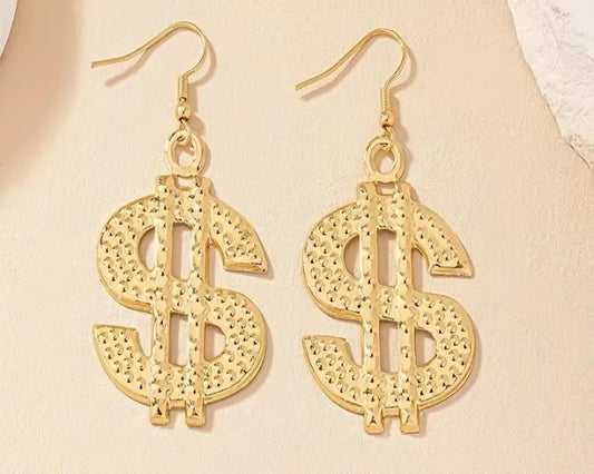 MONEY SIGN EARRINGS