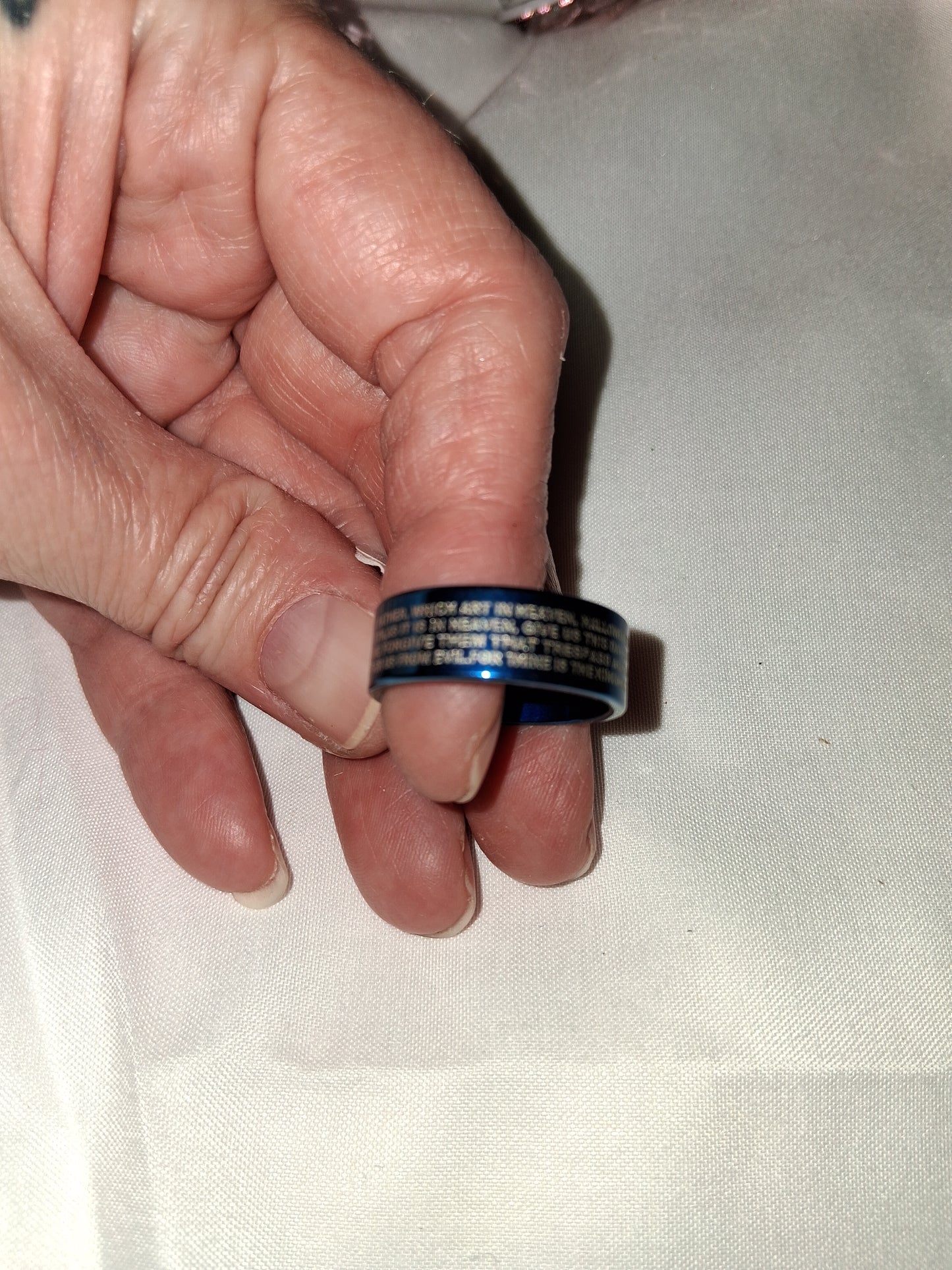 Mens stainless steel ring size 9