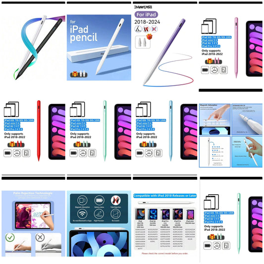 Stylus Pen Compatible With Apple Pencil With LED Power Indicators Palm Rejection Touch Pencil For 2022 2021 2020 2019 2018 IP Pencil