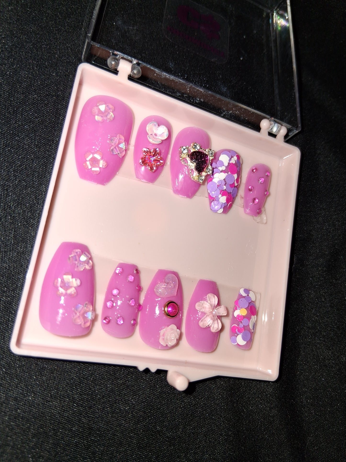 COCOMONEY NAILS CUSTOM ONE OF A KIND PIECES WITH NAIL BAG AND FREE GIFTS ACRYLIC