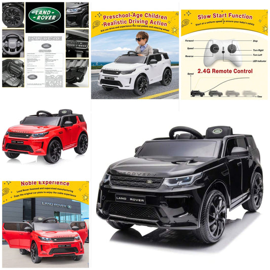 Licensed Land Rover Kids Electric Car, Ride On Car, 12V Ride On Toy For Kids 3-8, Kids Electric Car With Parent Remote Control, Music Player, Mp3 Player