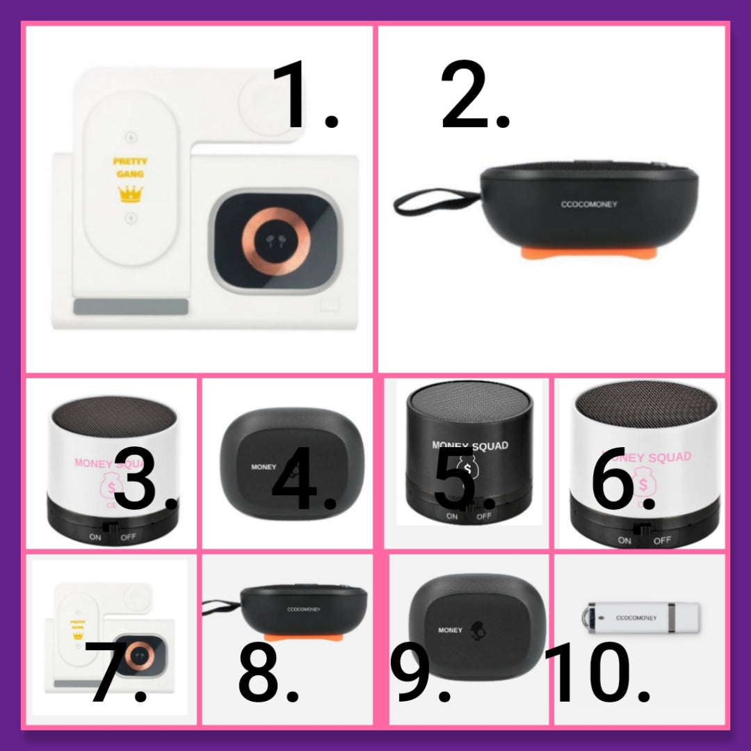 Electronics speaker earbuds USB charger choose your number option below