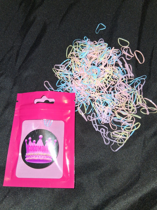 COCOMONEY HAIR RUBBER BANDS MULTICOLOR PLASTIC