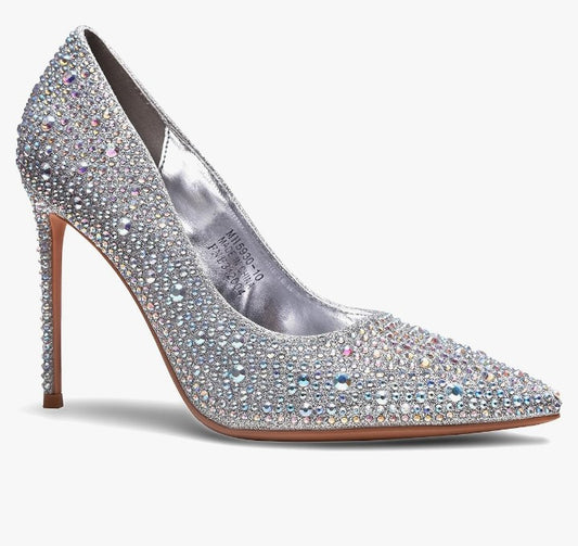 Women High Heels,3.94 inch/10cm Stiletto Pumps Sexy Pointed Toe Patent Leather Slip On High Heel Dress Evening Party Pump Shoes