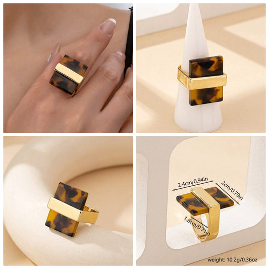 1pc Fashionable Elegant Minimalist Geometric Open Ring, Suitable For Daily Wear And Gift, Women Jewelry cocomoney