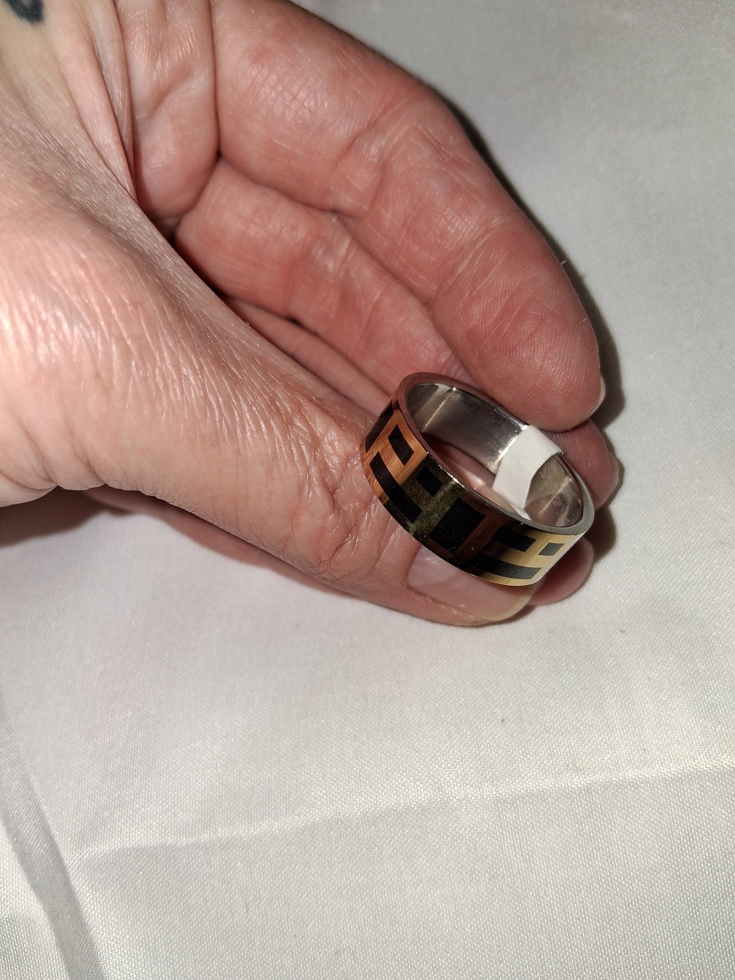 Mens stainless steel ring size 12