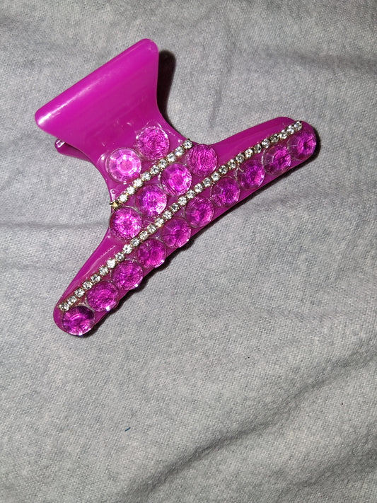 COCOMONEY HAIR CLIP 3INCH CUSTOM 1 OF A KIND PIECE with gemstones