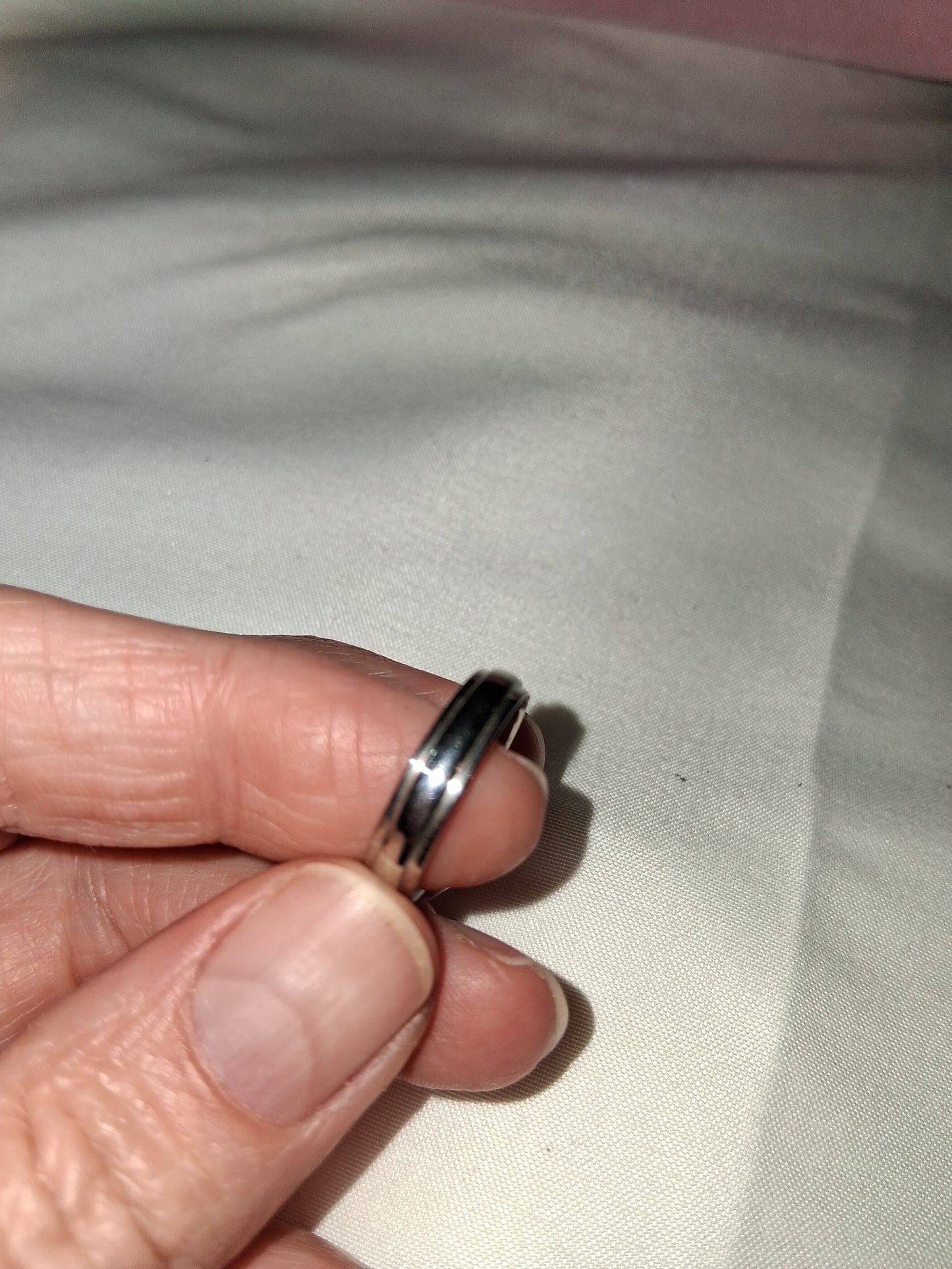 Unisex stainless steel ring size 8