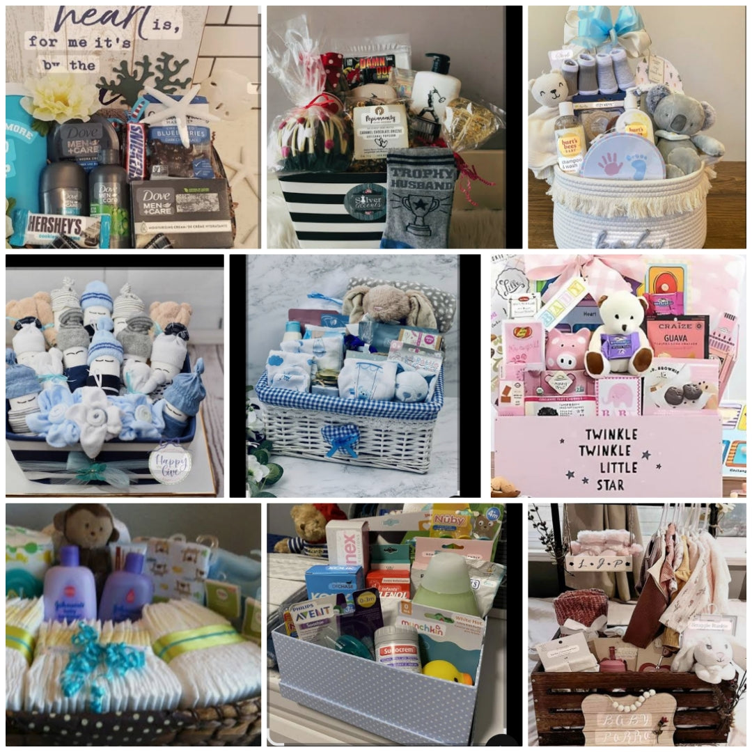CUSTOM Makeup Gift baskets, Gift bags, Gift boxes, Gift buckets, Gift vases, and more