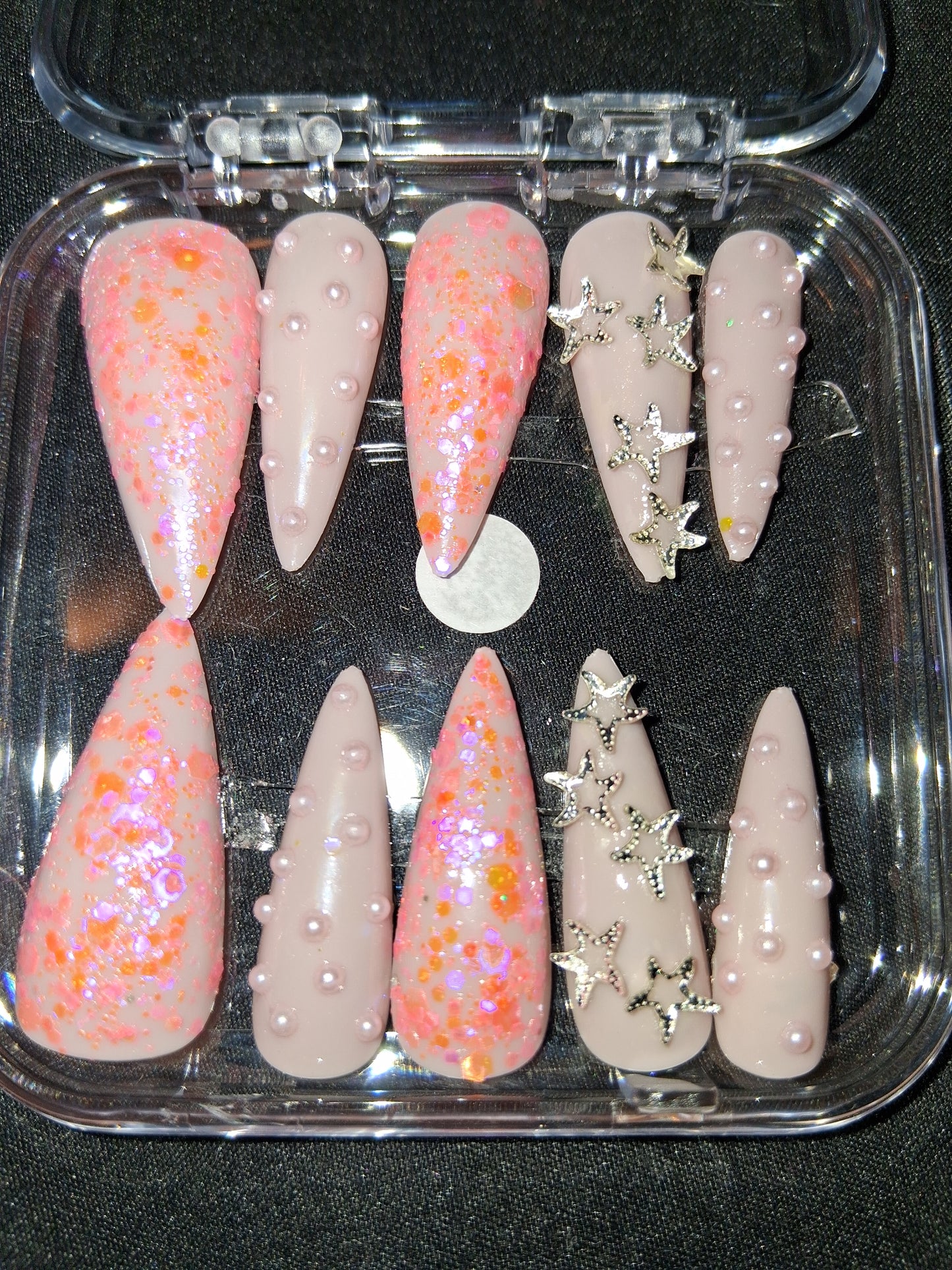 COCOMONEY NAILS CUSTOM ONE OF A KIND PIECES WITH NAIL BAG AND FREE GIFTS ACRYLIC
