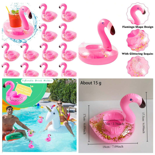 12-Pack Inflatable Pool Drink Holder Floating Roller Coaster Multi-Shape Swimming Cup Holder Water Float Bath Toys Perfect For Wedding Bachelorette Pool Parties holiday