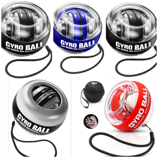 Wrist Trainer Ball Auto-Start Wrist Strengthener Gyroscopic Forearm Exerciser Gyro Ball for Strengthen Arms, Fingers, Wrist Bones and Muscles