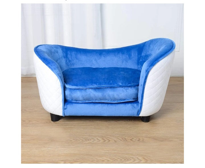 Comfy Velvet Pet Sofa Bed for Small Cats or dogs - Convenient and Stylish