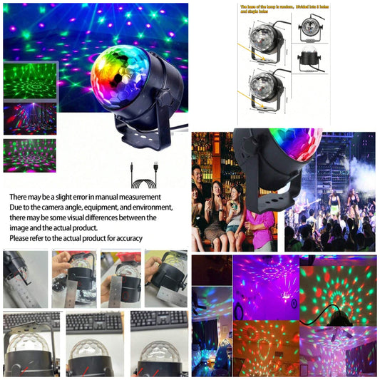 1pc Party Decoration Led Crystal Colorful Laser Light, Stage Light, Laser Light, Suitable For Bars, Parties, Birthday Parties, Christmas Celebrations, party holidays