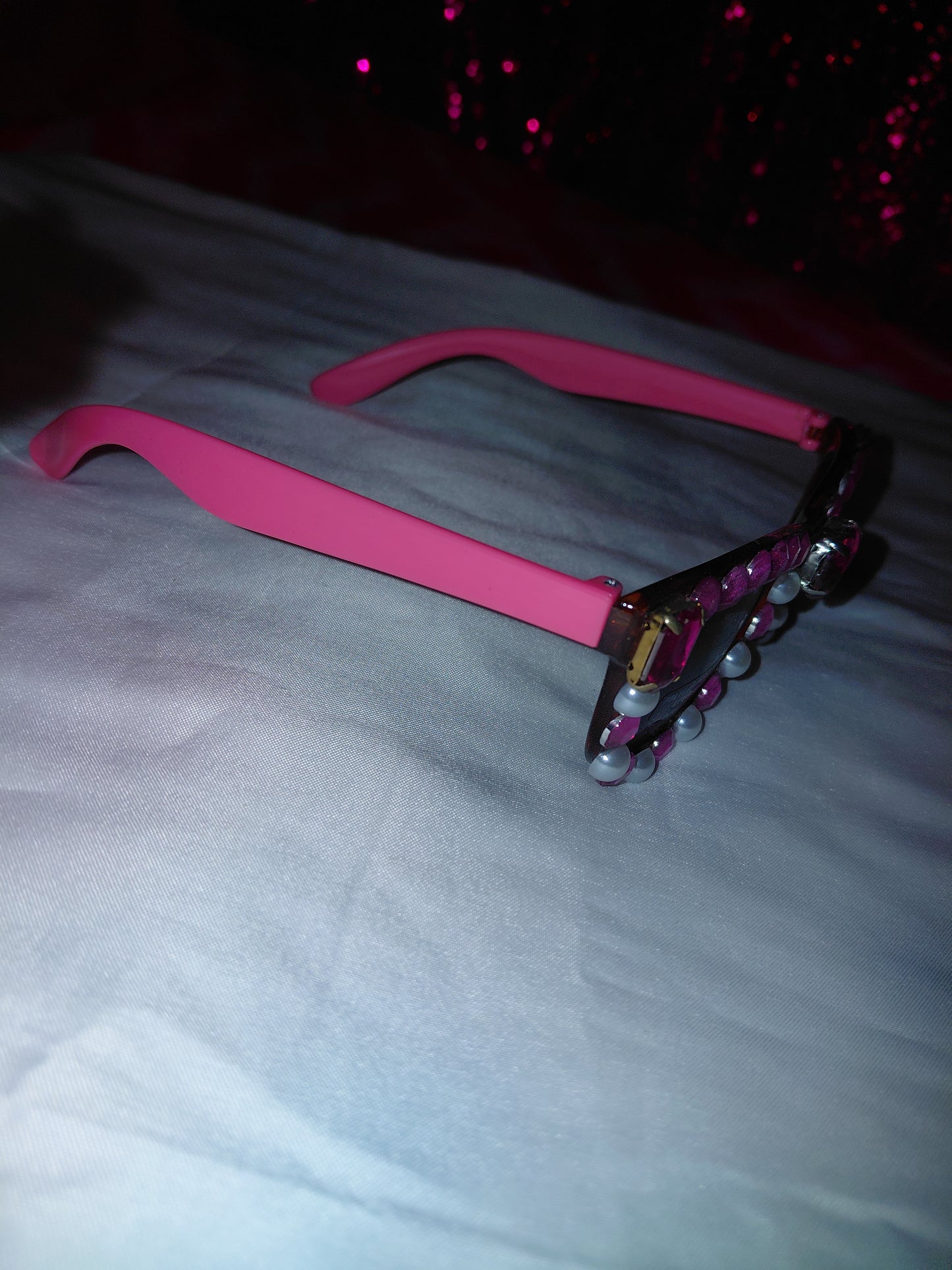 Cocomoney Glasses custom 1 of 1 pair sunglasses gemstones plastic materials uv COCOMONEY.STORE