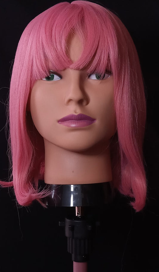 COCOMONEY WIG PINK BOB STRAIGHT SYNTHETIC