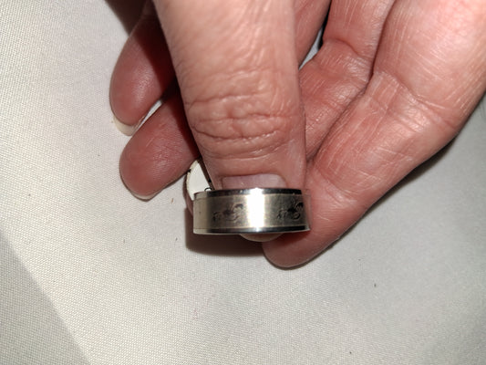Mens stainless steel ring size 10 scorpion