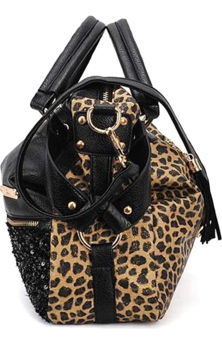 Women's Purse Handbag Hobo Style Sequin PU Leather Shoulder Bag