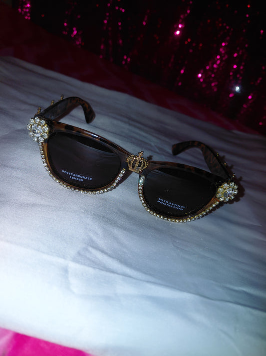 Cocomoney Glasses custom 1 of 1 pair sunglasses gemstones plastic materials uv COCOMONEY.STORE