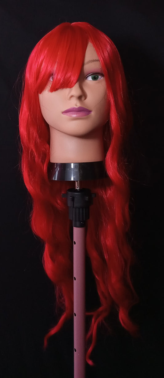 COCOMONEY WIG RED LONG WAVY SYNTHETIC