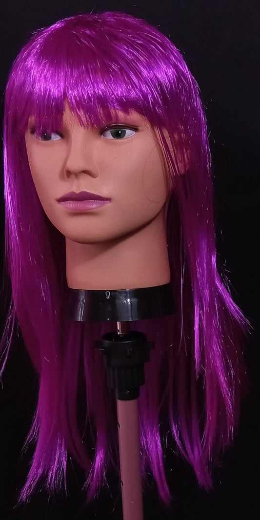 COCOMONEY WIG PURPLE STRAIGHT SYNTHETIC