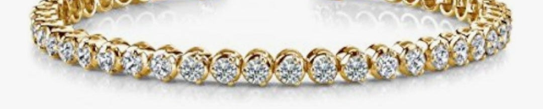 LAB GROWN Diamond Tennis Bracelet 3 Prong Luxury Collection (D-E Color, VS1-VS2 Clarity)