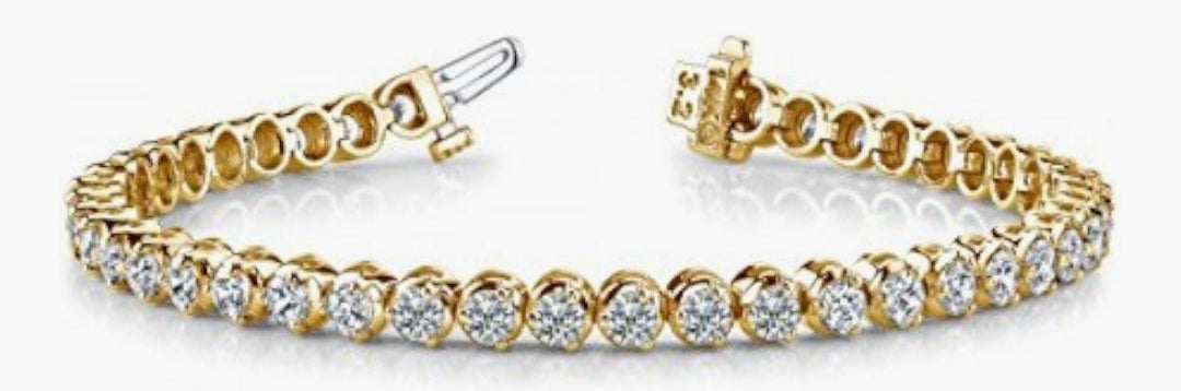 LAB GROWN Diamond Tennis Bracelet 3 Prong Luxury Collection (D-E Color, VS1-VS2 Clarity)