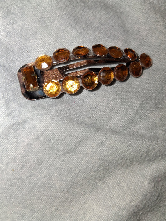 COCOMONEY HAIR CLIP 3INCH CUSTOM 1 OF A KIND PIECE with gemstones