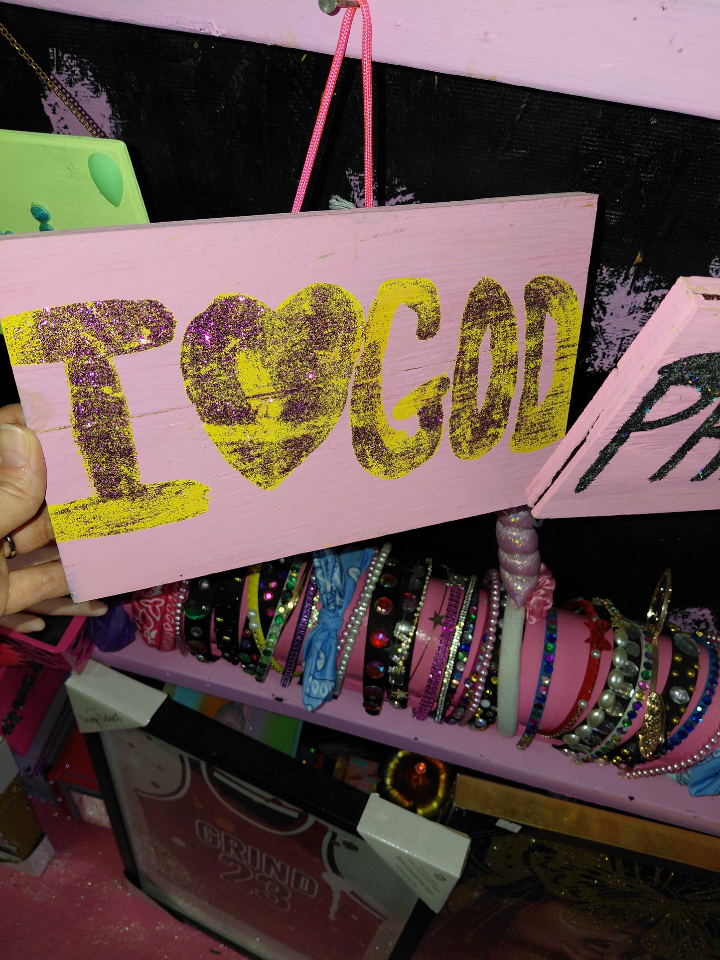 COCOMONEY ART God 1 OF 1 CUSTOM PIECE BY COCOMONEY painting on wood
