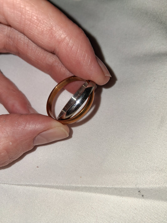 Mens stainless steel ring size 11
