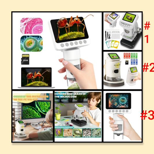 Microscope for Kids, handheld microscope choose from 3 options below ages 5 and up explore nature in depth see things closer than usual