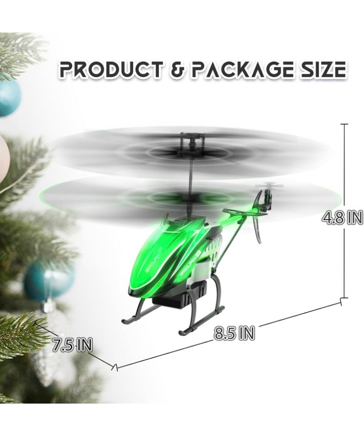 RC Helicopter, Remote Control Helicopter for Kids with 30Mins Flight(2 Batteries), 7+1 LED Light Modes, Altitude Hold, RC Toys for Boys Girls