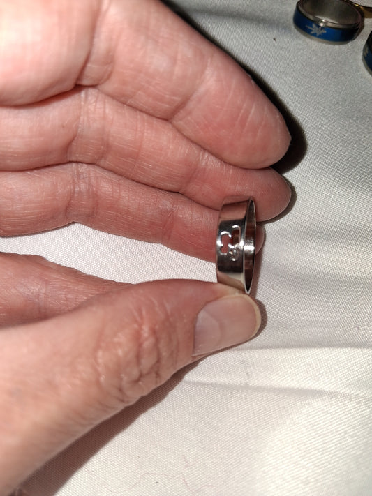 Mens stainless steel ring size 8