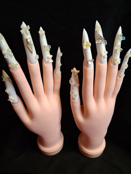 COCOMONEY NAILS CUSTOM 1 OF 1 GLUE ON PRESS ON COMES WITH FREE GIFTS #o81