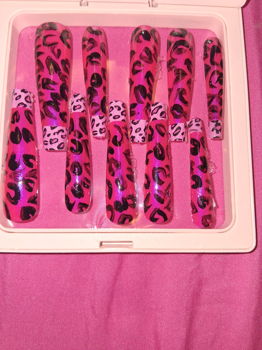 COCOMONEY NAILS CUSTOM 1 OF 1 GLUE ON PRESS ON COMES WITH FREE GIFTS #o43